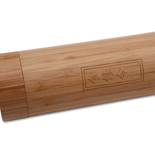 Multi-Layer Bamboo Veneer Cylinder Bamboo Jar Custom Logo Tin Can