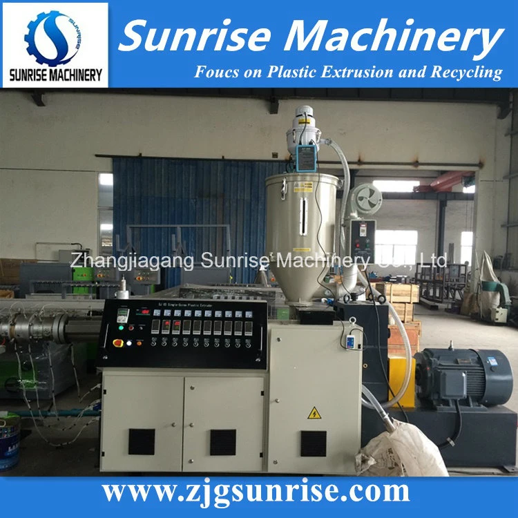 PVC Single Wall Corrugated Pipe Production Line / Extrusion Line