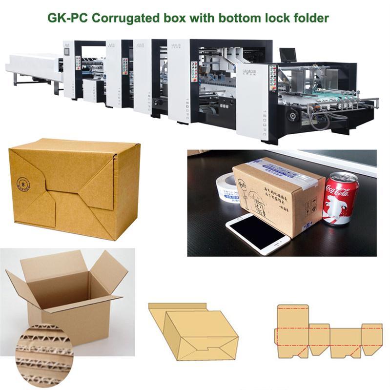 Automatic Double Use Corrugated Cardboard Box Making Machine (GK-1200PC)