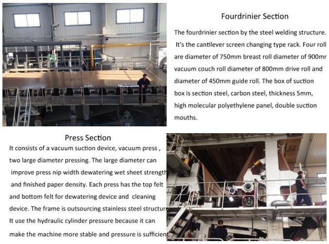2400mm Kraft Fluting Corrugated Paper Making Machine and Equipment, Recycled Paper Making Machine