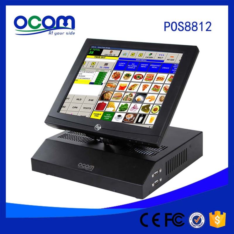White OEM 15" Touch Screen All in One POS Machine