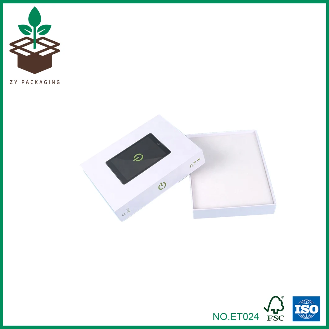 Rectangle White Printed Paper Gift Packaging Lid and Base Box
