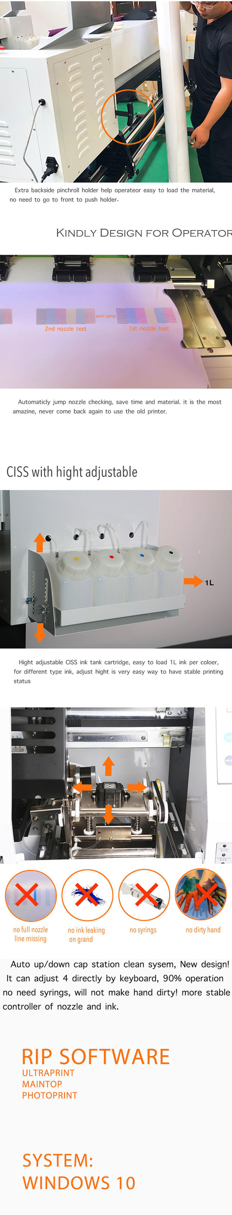 Newest 1.8m Eco Solvent Printer Price Digital Inkjet Printing Machine