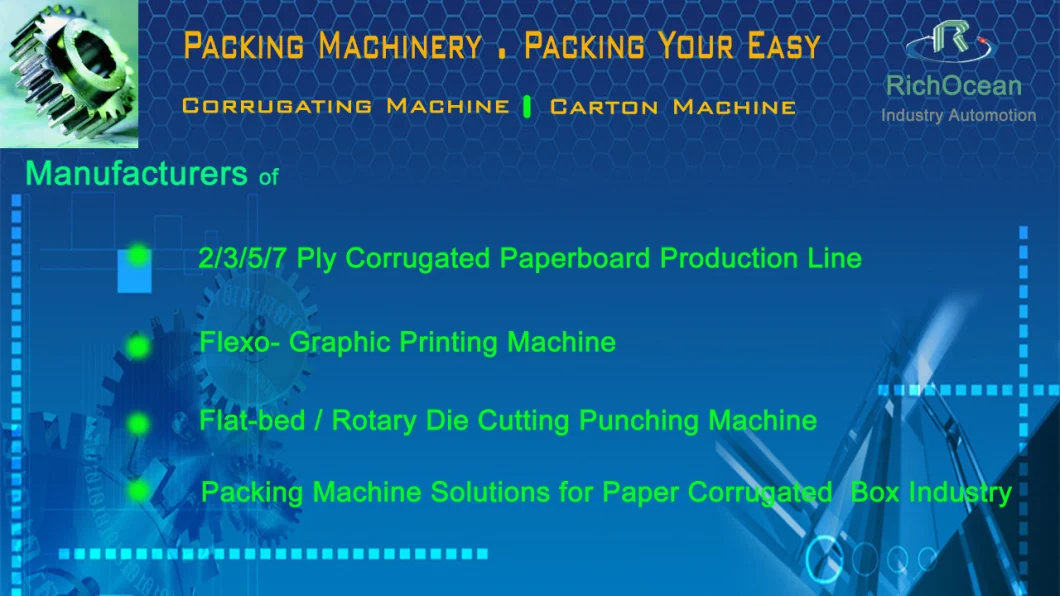 Carton Gluing Machine for 3/5 Ply Corrugated Paperboard Plant