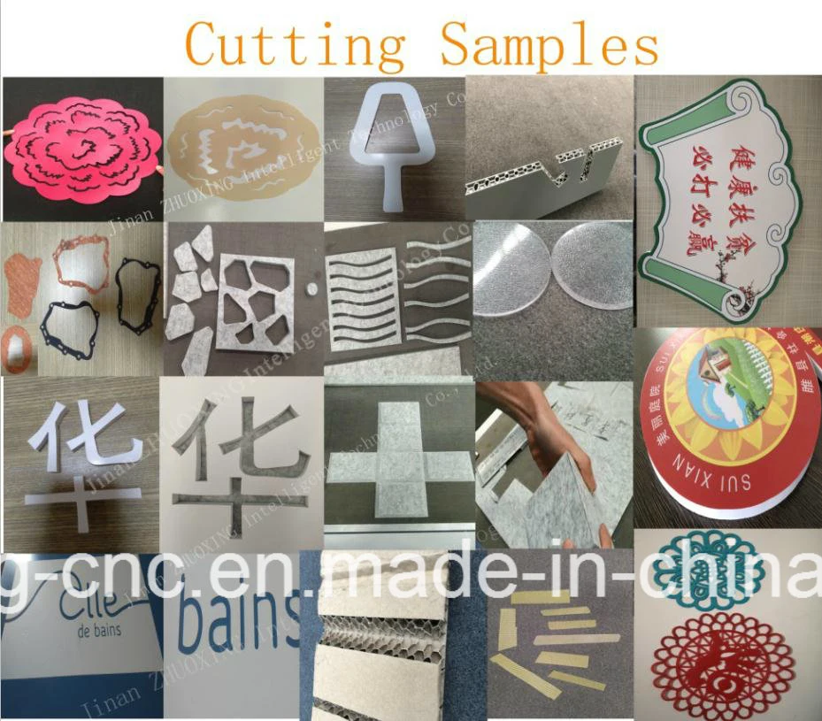 Automatic CNC Knife Cutting Machine for Sticker Acyrlic PVC Sheet Vinyl with Oscillating Knife Tool