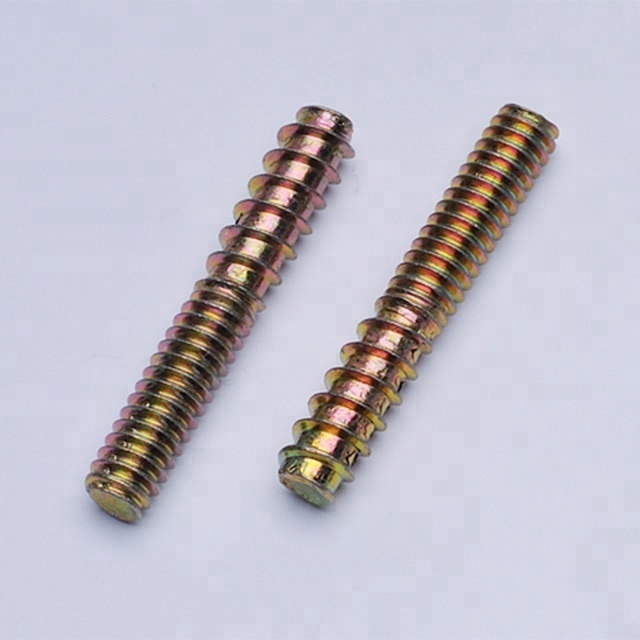 Stainless Steel 1/4-20 Double Head Wood Screw Furniture Screw