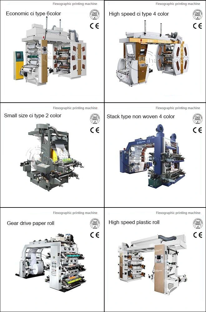 Cj8-800 Flexo Printing Machine 8 Color /Relief Printing Press / Printing Machine