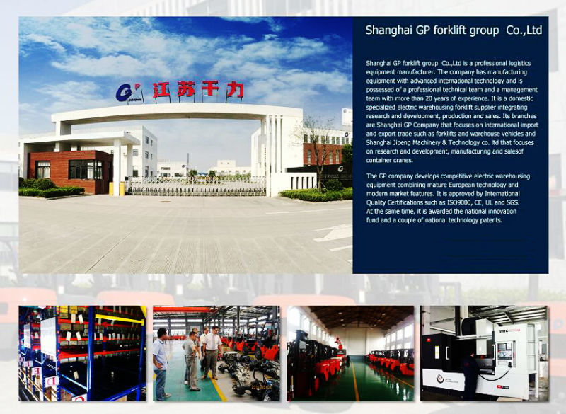 China Gp 1t/1.6m Hand Hydraulic Stacker