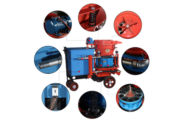 Pneumatic Explosion -Proof Pz-5 Gunite Equipment Dry Shotcrete Machine