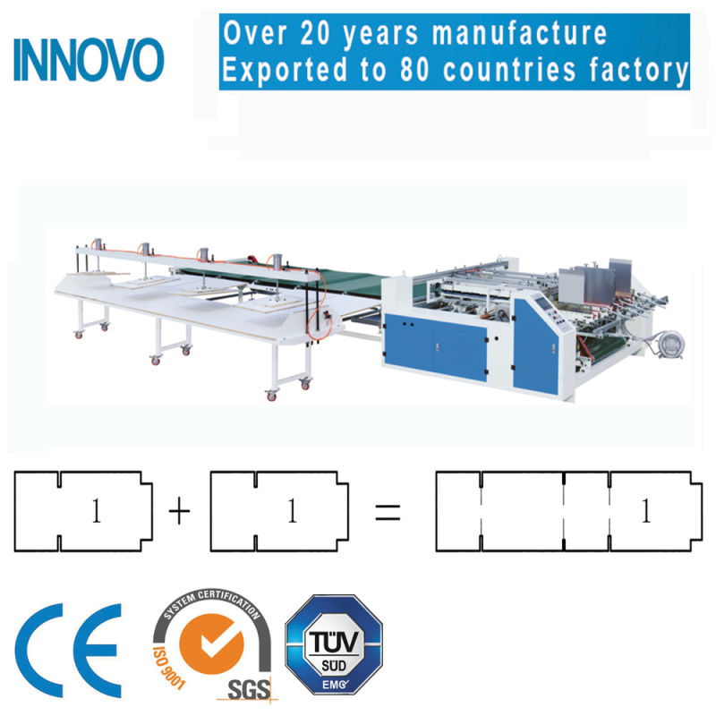 Pxa Model Semi-Automatic Double Piece Gluing Machine for Corrugated Cartons/Carton Box Folder Gluer