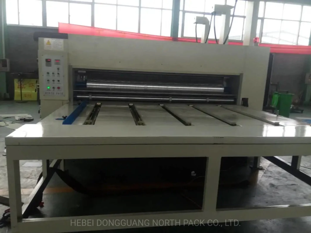 NP Semi-Automatic Chain feeding printing slotting die-cutting machine for carton boxing making