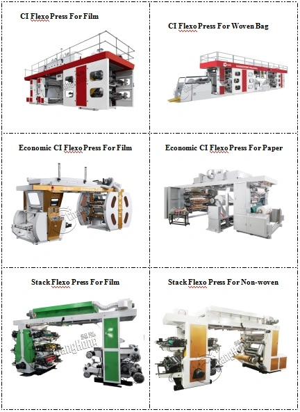 High Quality and High Standard 8 Color Flexo Printing Machine for Film PE PP Film