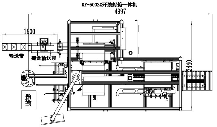 High Speed Carton Packing Machine Corrugated Box Production Line