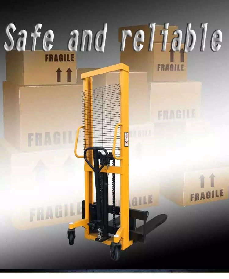 3000kg Manual Mini Forklift Stacker Hydraulic Stacker Price Hydraulic Lifter with Good Service