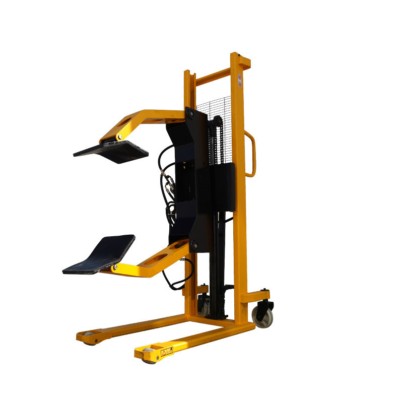 Manual Paper Roll Pallet Truck Stacker for Clamping Erect Rolls