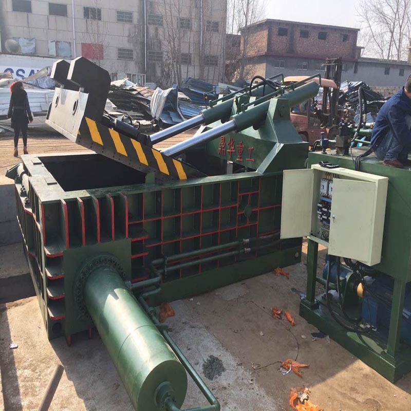 Waste Copper Baler Recycling Machine Steel Scrap Metal Baler