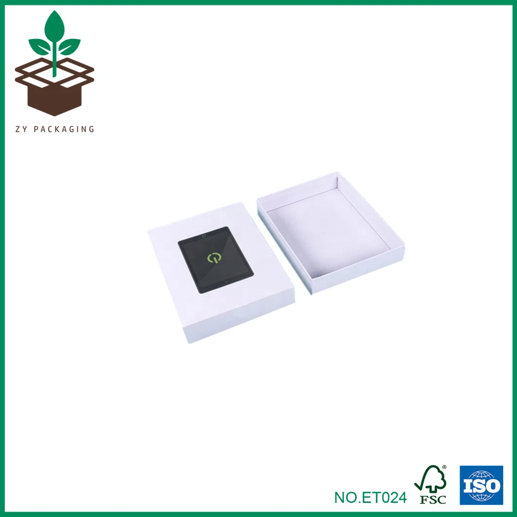 Rectangle White Printed Paper Gift Packaging Lid and Base Box