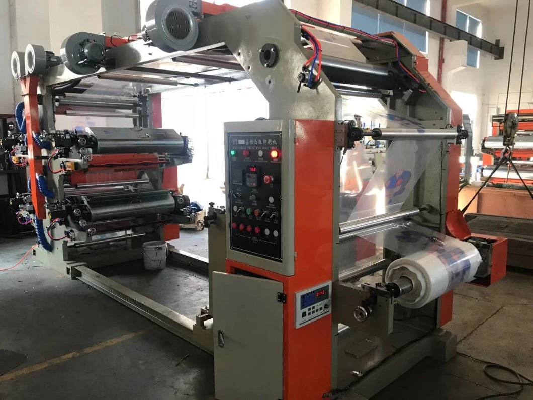 Two Color Flexo Printing Machine Suitable for Printing Packing Materials