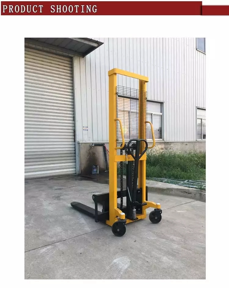 3000kg Manual Mini Forklift Stacker Hydraulic Stacker Price Hydraulic Lifter with Good Service
