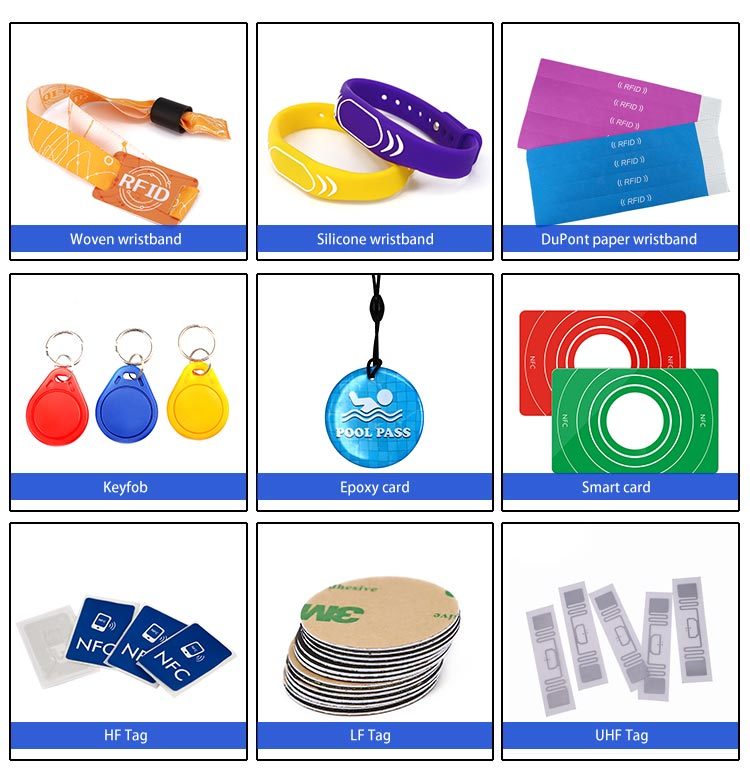 Full Color Printing Durable One Time Use F08 Tyvek RFID Wristband Cheap