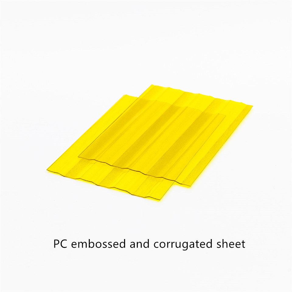 Refined Appearance PC Board Polycarbonate Embossed and Corrugated Sheet