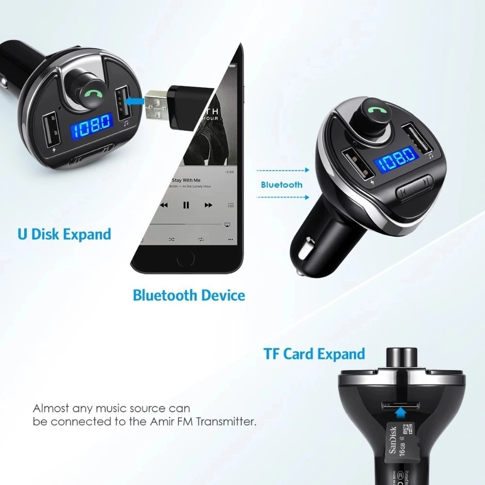 Bluetooth Car MP3 Player FM Transmitter Bluetooth Handsfree Bt FM Transmitter