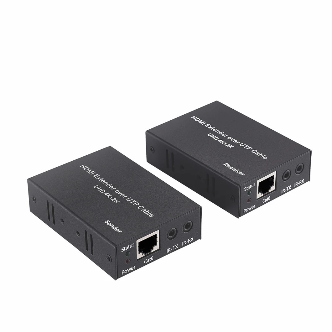 4K 60m HDMI Extender Over Single Cat5e/6 Cable with EDID, IR