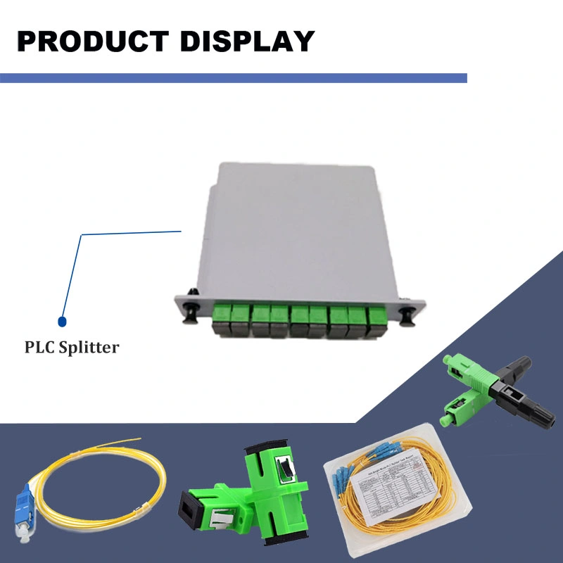 Insertion Casette Sc APC PLC 1X8 Splitter Fiber Optical Box Type Optical Splitter Lgx Type Splitter