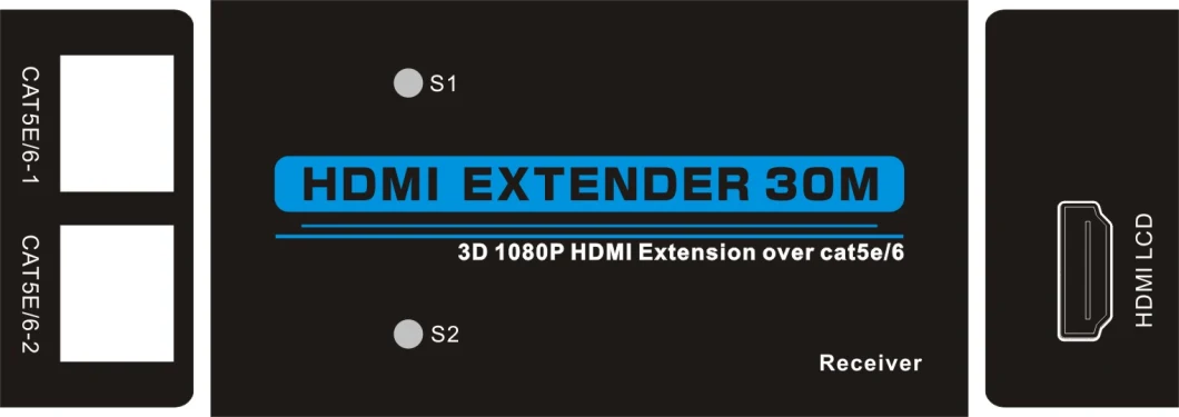 HDMI Extender Over Dual Cat5e/6 (30M) Full HD 1080P 30m HDMI Extender