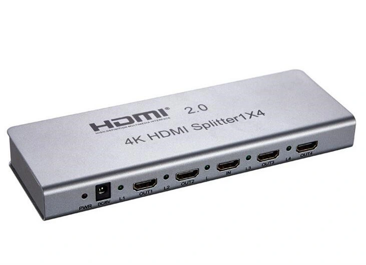 1X4 HDMI Splitter (HDMI 2.0, HDCP2.2, 4K, IR extension, EDID management, RS232)