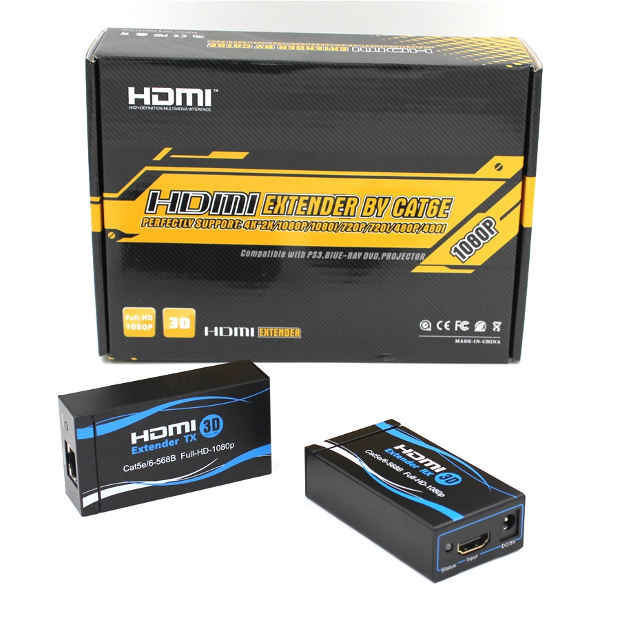 60m by Single Cat5e/CAT6 60m HDMI Extender