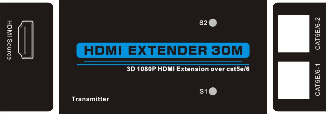 HDMI Extender Over Dual Cat5e/6 Full HD 1080P 50m HDMI Extender