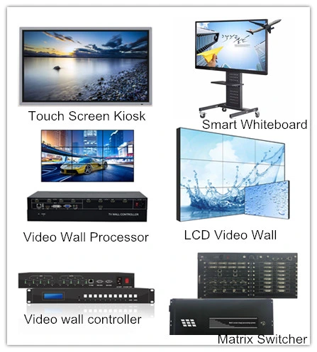 TFT 4: 3 LED backlight flat panel display LCD wall with video matrix switcher