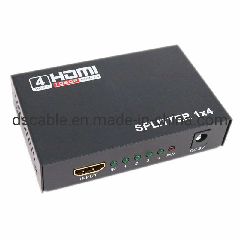 4 Port HDMI Splitter Switch Selector Switcher Hub Support 4K 3D