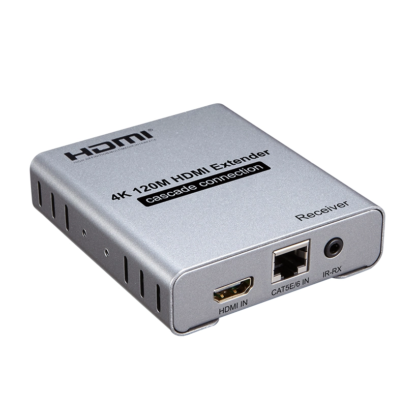 4K 120m HDMI Extender by Single Cat5e/6 Cable with IR, Cascade