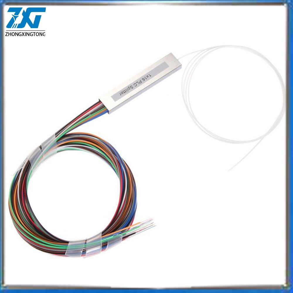 Mini PLC Optical Splitter 1X8 FTTH Fiber Optic Splitter Fbt Optical Coupler Singlemode Simplex Steel Pipe