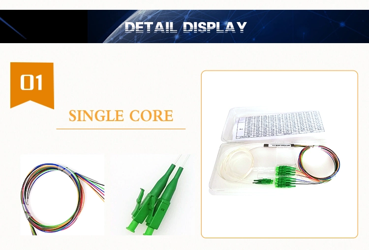 2*8 Optical PLC Splitter LC/APC Optical Fiber Splitter
