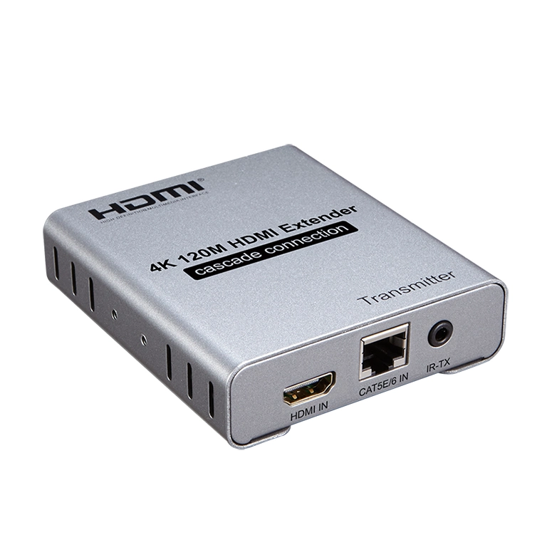 4K 120m HDMI Extender by Single Cat5e/6 Cable with IR, Cascade