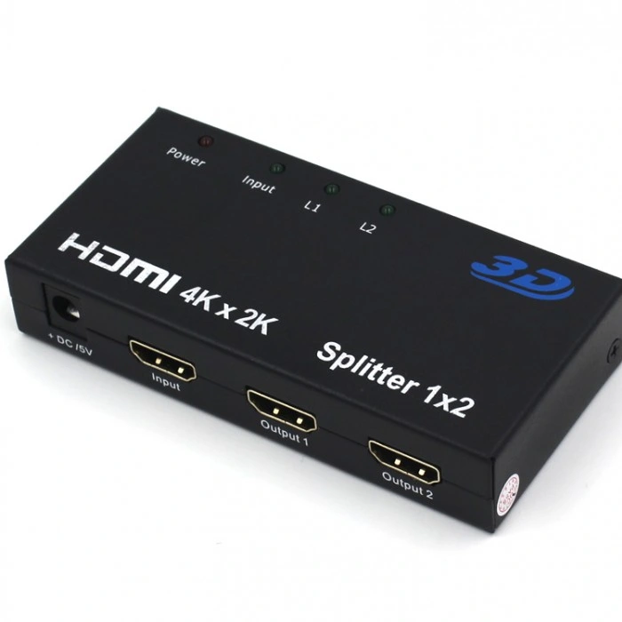 4K 1X2 1 in 2 out HDMI Splitter