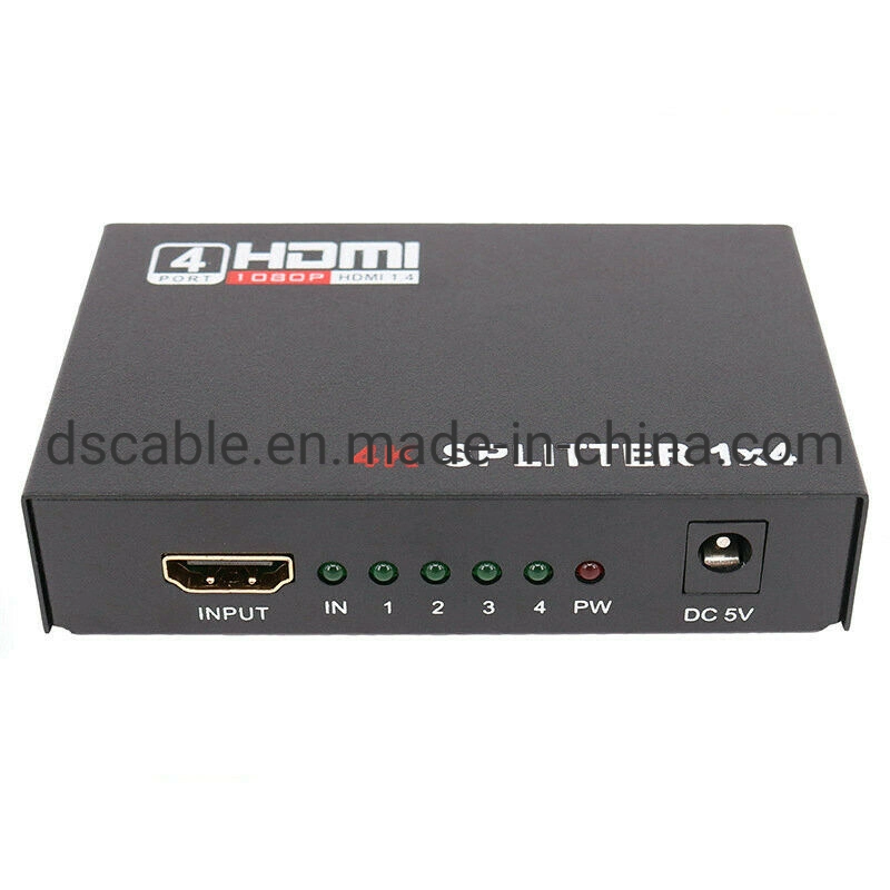 4 Port HDMI Splitter Switch Selector Switcher Hub Support 4K 3D