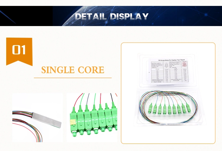 1*16 Optical PLC Splitter Sc/APC Optical Fiber Splitter
