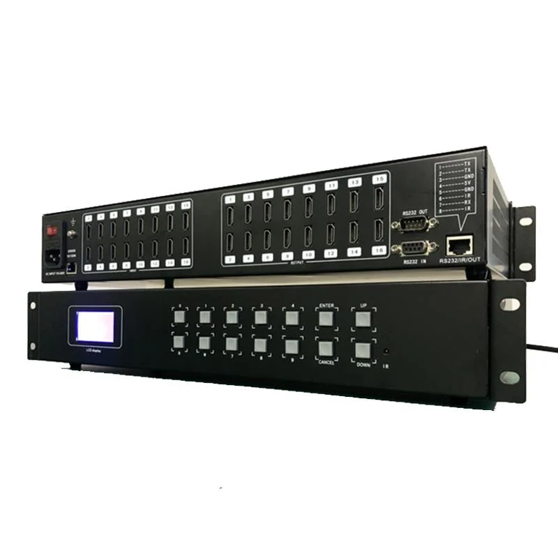 HDMI 16X16 16input 16output HDMI Video Wall Matrix Switchers Commercial Display and Security Monitoring System