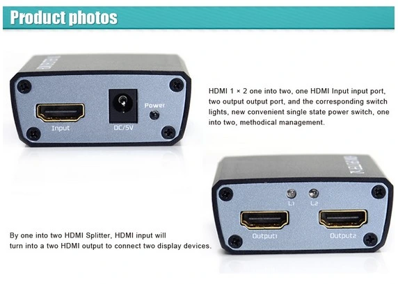 HDMI Splitter 1X2 1080P HDMI Hub