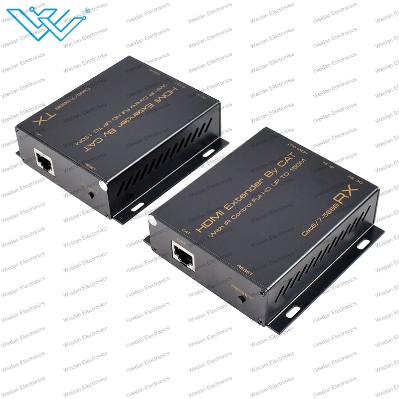 HDMI Extender 150m with IR by Single Cat (One TX to Many RX)