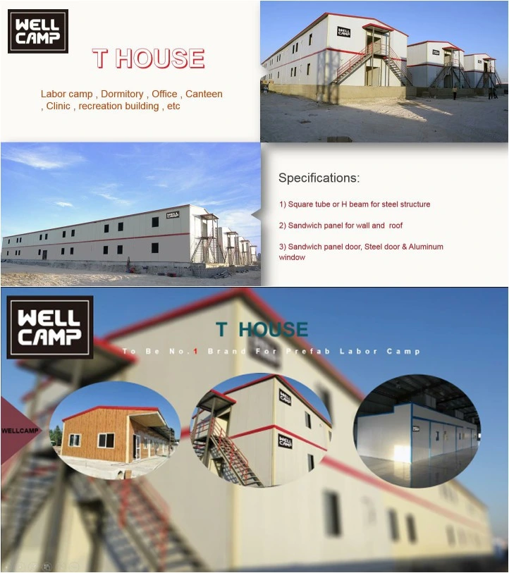 Wellcamp Stuff Dormitory Contractor Offices Two Floor Modular Prefabricated T House