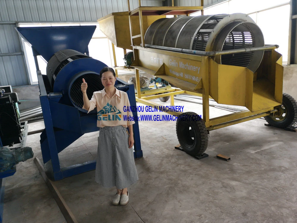 Mobile Gold Diamond Gem Mine Washing Plant Small Scale Alluvial Rock Placer Sand Tin Ore Wash Processing Clay Mining Mineral Process Separating Spiral Price