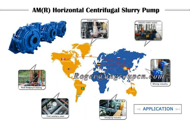 Horizontal Metal or Rubber Liner Slurry Pump 8/6FF Polyurethane Pump