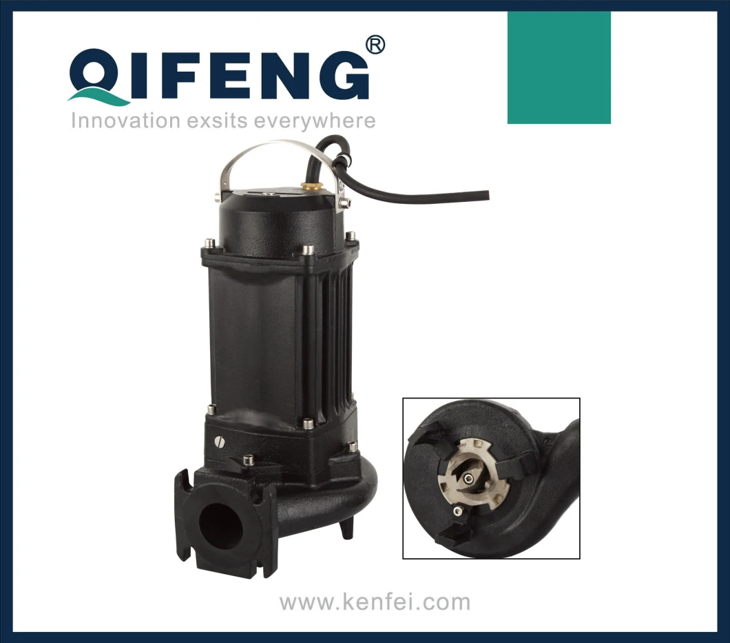 Wqcs Heavy Duty Submersible Sewage Pumps with Cutter