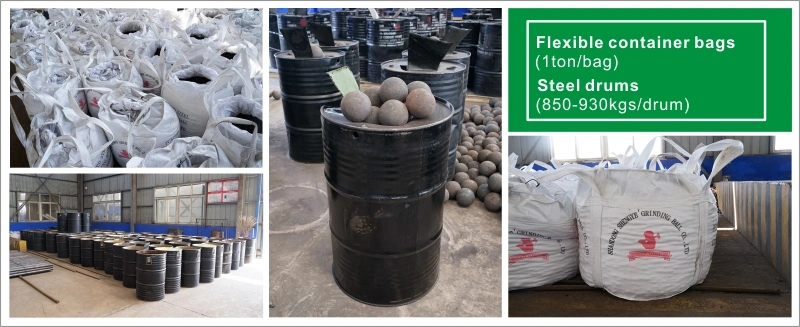 High/Medium/Low Chrome Alloy Cast Iron Grinding Balls and Chrome Casting Cylpebs for Cement Plan