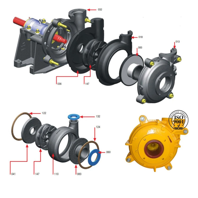 Heavy Duty Mineral Concentrator Underflow Heavy Duty Slurry Pump